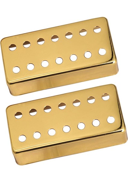 2 Adet Pirinç 7 Dize Elektro Gitar Humbucker Kabuk Altın Kapakları (Yurt Dışından)