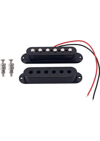 Tek Bobin Elektro Gitar Yedek Alnico V Toplama Orta Siyah (Yurt Dışından)