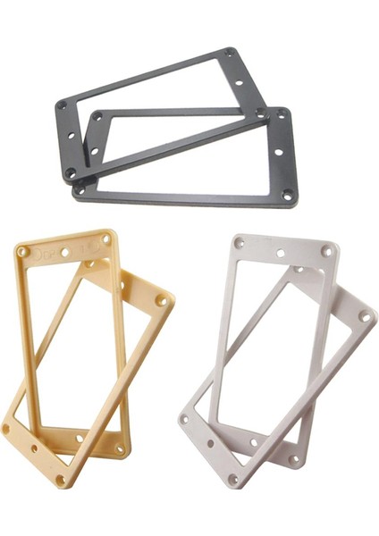 2 Adet Plastik Düz Humbucker Pikap Montaj Halkası Çerçeve Elektro Gitar Bej Için (Yurt Dışından) indirimleri