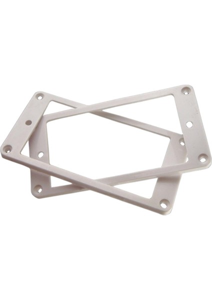 1 Çift Elektro Gitar Humbucker Çift Bobinler Pikap Düz Çerçeve Kapak Beyaz (Yurt Dışından)