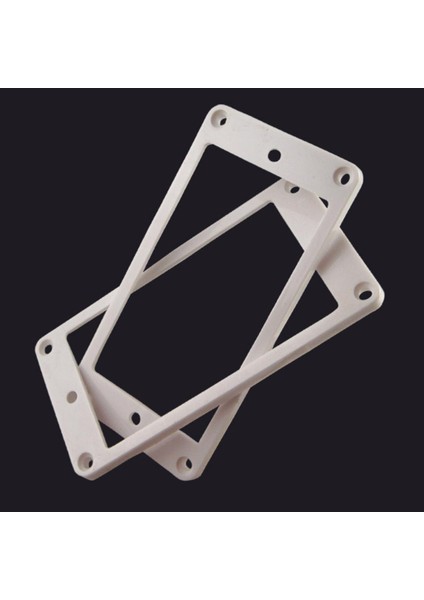 1 Çift Elektro Gitar Humbucker Çift Bobinler Pikap Düz Çerçeve Kapak Beyaz (Yurt Dışından)