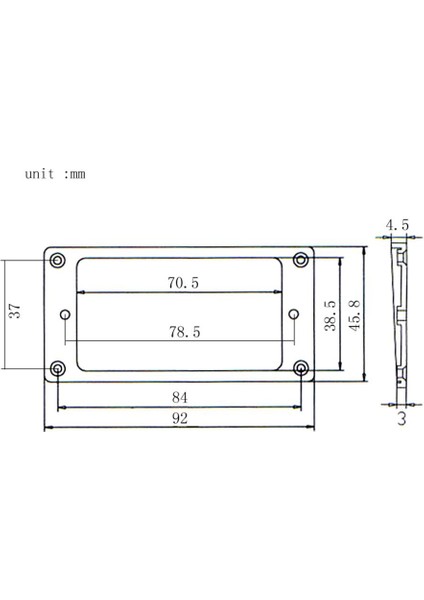 1 Çift Elektro Gitar Humbucker Çift Bobinler Pikap Düz Çerçeve Kapak Beyaz (Yurt Dışından)