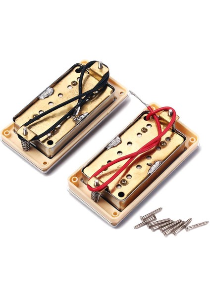 1 Takım Gitar Humbucker Pikaps Köprü + Boyun Lp Epı Elektro Gitar Parçaları Için (Yurt Dışından)