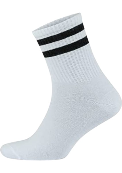 Çizgili 12'li Tennis Kolej Çorap Set modelleri