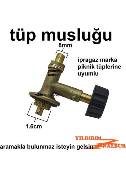 Yıldırım Nalbur Tüp Musluğu Ipragaz Tüpler Musluk Için Piknik Tüpü