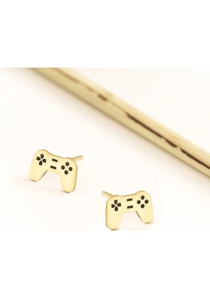 Playstation Gümüş Küpe