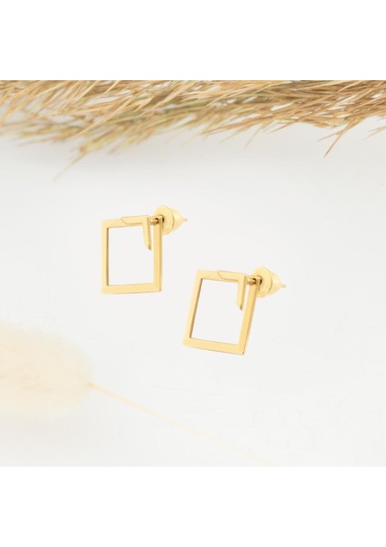 Ear Jacket Kare Gümüş Küpe fiyatları