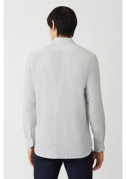 Regular Fit Yeşil Spor Erkek Gömlek GM22Y221159_E47