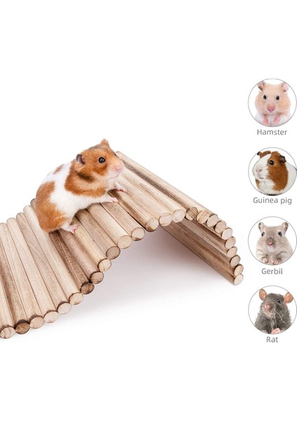 (40 cm x 20 cm Hamster Gerbil Fare Sıçan Gine Domuzu Veya Diğer Küçük Hayvanlar Için Köprü Merdiveni