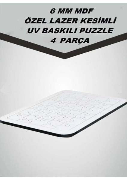 Woodylife Ilk Puzzlem Bebek Inek Zürafa Mor Fil ve Tavus Kuşu 4 Lü 4 Parça Puzzle Yapboz Eğitici Çocuk Oyuncak
