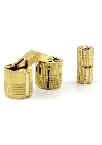 Silindir Masa Menteşesi Pirinç 12MM (2 Adet)