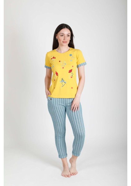 Ipek Işlemeli Pijama Takımı