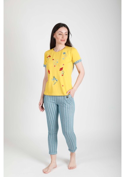 Ipek Işlemeli Pijama Takımı