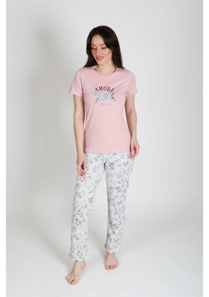 Kısa Kollu Pijama Takımı