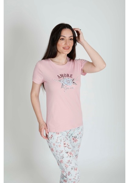 Kısa Kollu Pijama Takımı