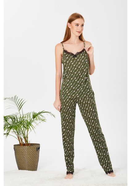 Dantelli Askılı Pijama Takımı