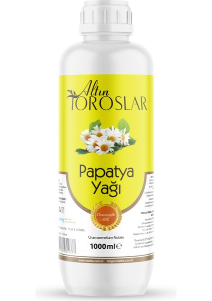 Papatya Yağı 1 Litre