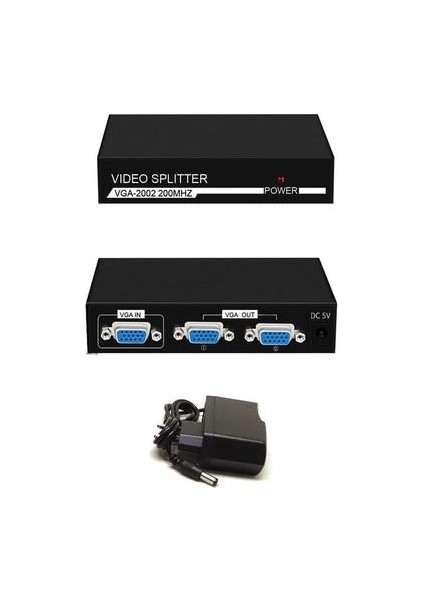 2 Port VGA Çoğaltıcı 2 Port VGA Splitter 200 Mhz modelleri