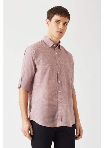 Regular Fit Gri Spor Erkek Gömlek GM22K222019_E55