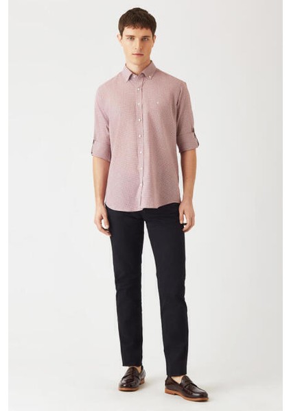 Regular Fit Gri Spor Erkek Gömlek GM22K222019_E55