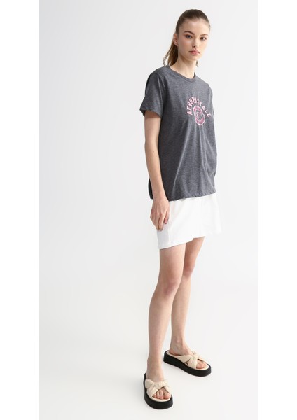 T-Shirt, Xs, Antrasit Melanj