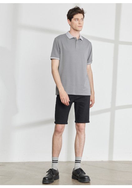 Polo Yaka Gri Erkek T-Shirt 4A9000000003 fiyatları