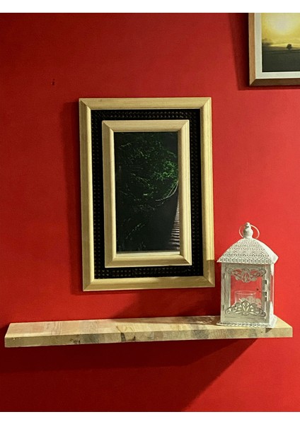 Hazeran Desenli, Çerçeveli, 43CM x 63 cm Dekoratif Ayna