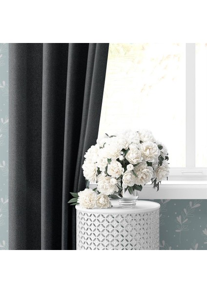 Blackout Karartma Tek Kanat Fon Perde Koyu Gri fiyatları