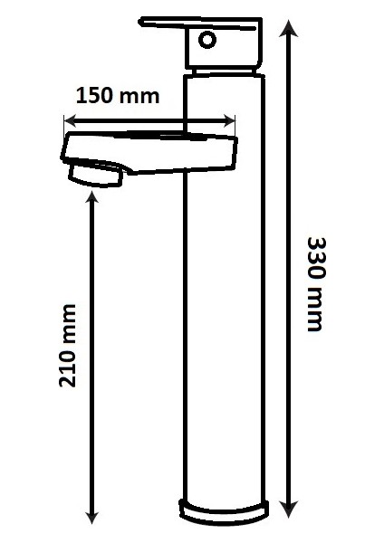 FAWER Faucet & Shower Siyah Çanak Lavabo Bataryası - 604B