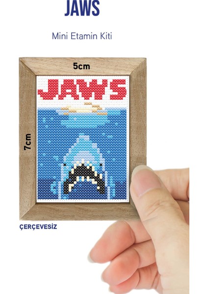 Jaws Dmc Muline Çerçevesiz Minyatür Etamin Kiti 10X10CM