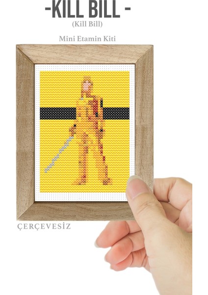 Kill Bill Dmc Muline Çerçevesiz Minyatür Etamin Kiti 10X10CM