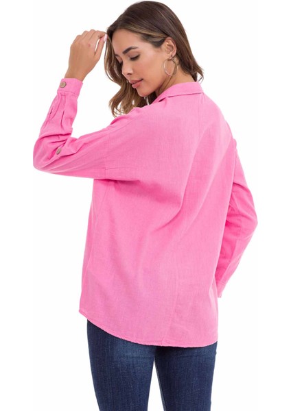 WH132 Pembe Yazlık Keten Gömlek10 modelleri