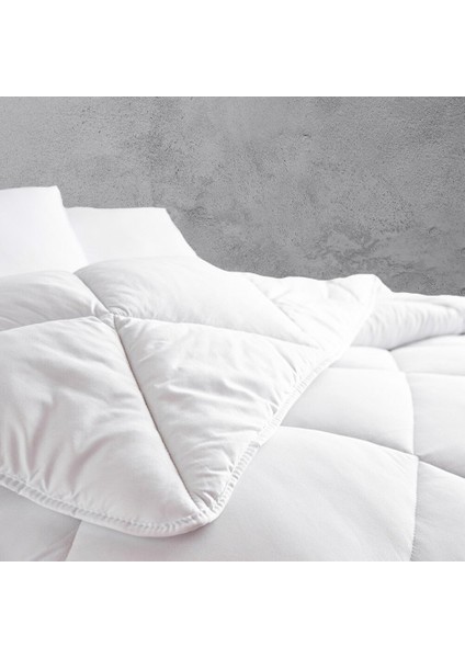 Tek Kişilik Lüx Mikrofiber %100 Silikon Yıkanabilen Dört Mevsim Elyaf Yorgan - Beyaz modelleri