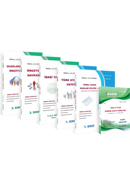 3. Sınıf Kamu Yönetimi Set (Bahar Dönemi) fiyatları