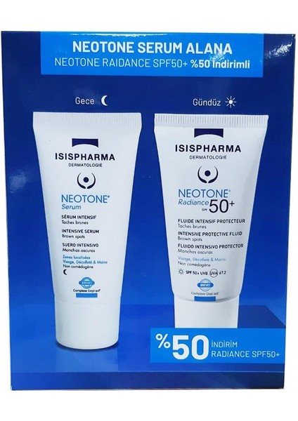 Isis Pharma Neotone Serum 30 ml + Neotone Radiance SPF50+ 30 ml Set