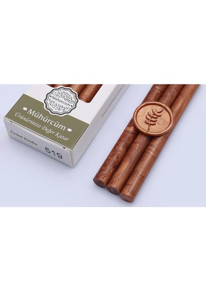 Mühür Mumu Çubuk 11MMX120MM 10 Lu Paket Model: 519 Bakır