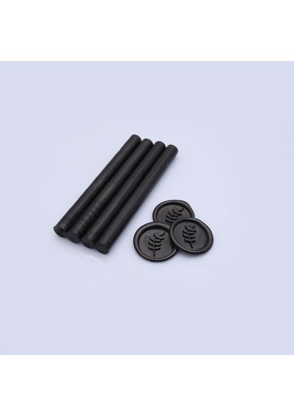 Mühür Mumu Çubuk 11MM x 120MM 10 Lu Paket Model No:19 (Kömür Siyah)
