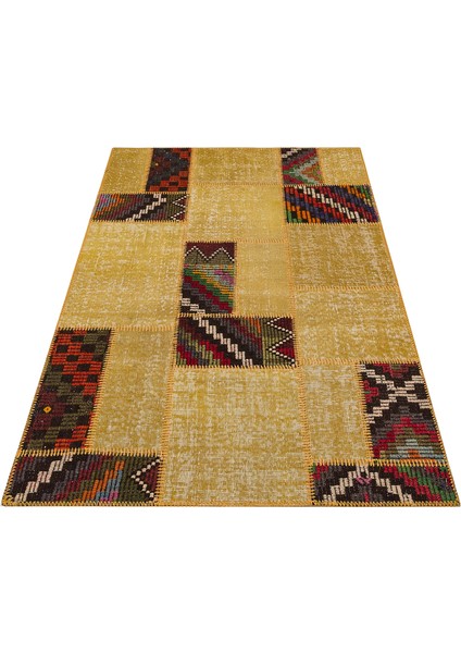 Eşsiz Güzelliğe Sahip Olan Özel Patchwork Halı 120 x 180 cm 6267