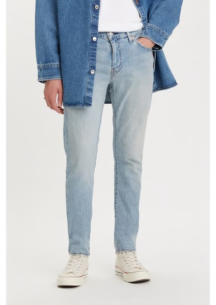 511™ Slim Erkek Jean Pantolon - Light Indigo Destructed