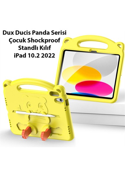 iPad 10.2 2022 Kılıf Panda Serisi Çocuk Shockproof Standlı Kılıf fiyatları