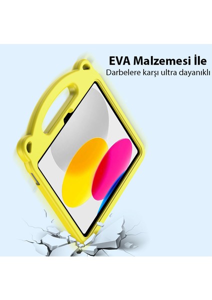 iPad 10.2 2022 Kılıf Panda Serisi Çocuk Shockproof Standlı Kılıf modelleri