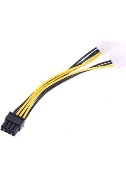 30 cm 8 Pin 2x Molex Pci Express Güç Kablo 30 cm 8 Pin 2x Erkek Molex Pci Exp Gpu Kablo