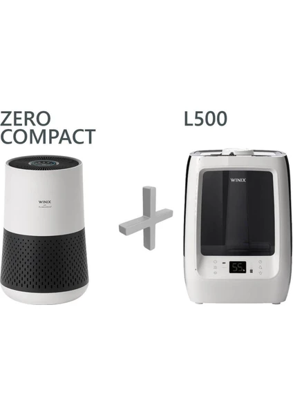 Zero Compact Hava Temizleme Cihazı ve L500 Hava Nemlendirici Paketi