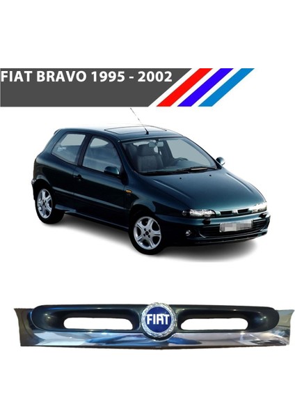 - Fiat Bravo Ön Panjur Krom Detaylı - Çelenk Tip Armalı Yan Sanayi 1995 - 2002
