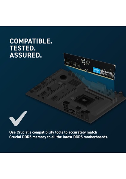 CT8G48C40U5 - 8GB DDR5-4800 UDIMM PC RAM BELLEK CL40 (16Gbit)