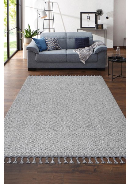 Otantik Salon ve Oturma Odası Halısı Krem/gri 23917B