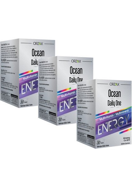Daily One Energy 30 Tablet 3 Adet