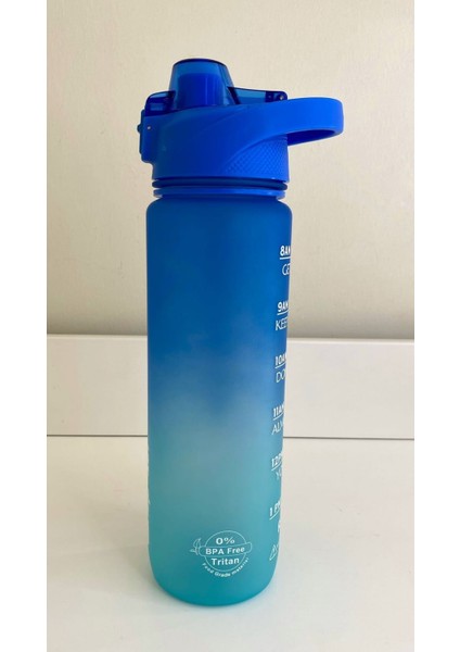 Shop-Set 1000 ml Tritan Motivasyonlu Su Matarası Çift Renk Softtouch fiyatları