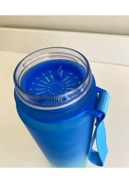 Shop-Set 1000 ml Pipetli ve Süzgeçli Tritan Motivasyonlu Su Matarası Çift Renk Softtouch modelleri