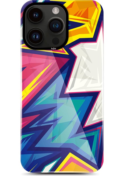 iPhone 14 Pro Max Uyumlu Kılıf Hd Desenli Kajsa Shield Plus Grafiti Serisi Kapak